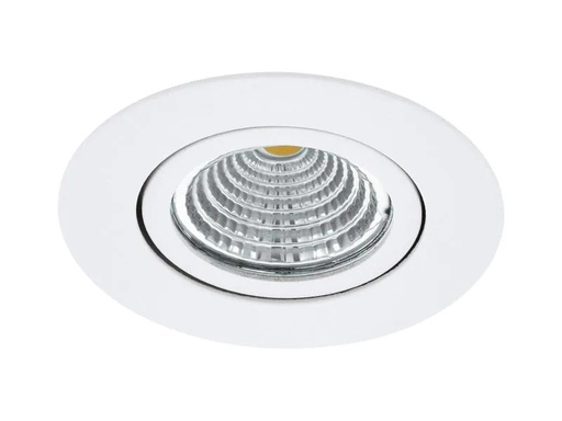[90039455 993336] EGLO Leuchten Einbauspot Saliceto 1 Rund 1x 6 W 2700 K, Weiss