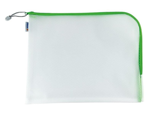 [90039457 1161017] HERMA Etui Mesh Bag 36 x 28 cm, Grün/Weiss