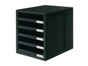 HAN Schubladenbox A4 Schrank-Set, Schwarz