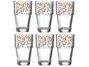 Leonardo Latte Macchiato-Glas Solo mit Punkten 410 ml, 6 Stück
