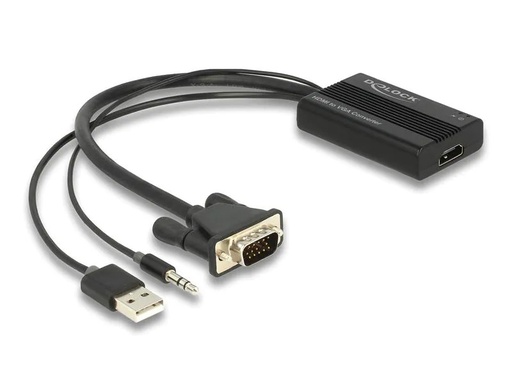 [90233678 1376208] Delock Adapter mit Audio HDMI - VGA