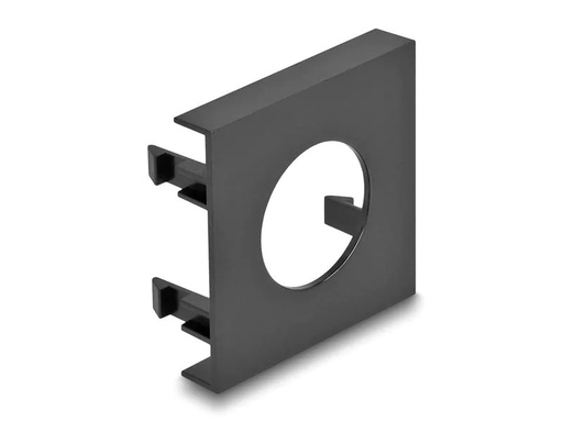 [90233743 1376228] Delock Easy 45 Modulblende Loch-Ausschnitt Ø 24 mm 5 Stück, Schwarz