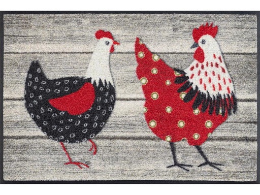 [90233750 1363601] wash+dry Fussmatte Chicken Farm 50 x 75 cm