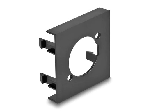 [90233754 1376224] Delock Easy 45 Modulblende Loch-Ausschnitt D-Typ 5 Stück, Schwarz