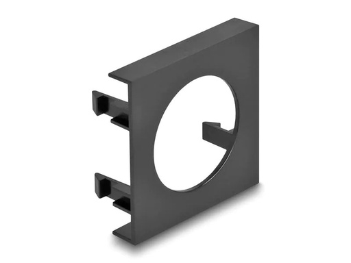 [90233770 1376230] Delock Easy 45 Modulblende Loch-Ausschnitt Ø 30.2mm 5 Stück Schwarz