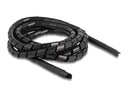 Delock Spiroschlauch flexibel 2 m x 12 mm Schwarz