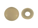 Krafter Abdeckkappen 2-teilig, Beige, 15 x 5 mm, 8 Stück