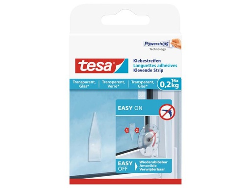 [90039569 491924] tesa Klebestreifen 0,2 kg für transparente Flächen