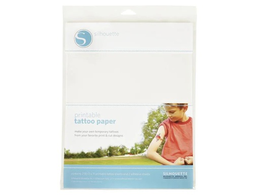 [90003936 270985] Silhouette Tattoopapier bedruckbar transparent