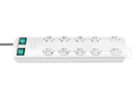 [90039590 136011] Brennenstuhl Steckdosenleiste 10x T13 mit 2 Schalter
