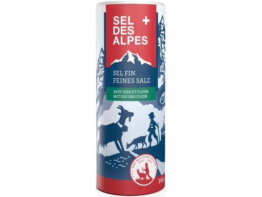 [90039599 902233] Schweizer Salinen Gewürz Sel des Alpes fein 250 g