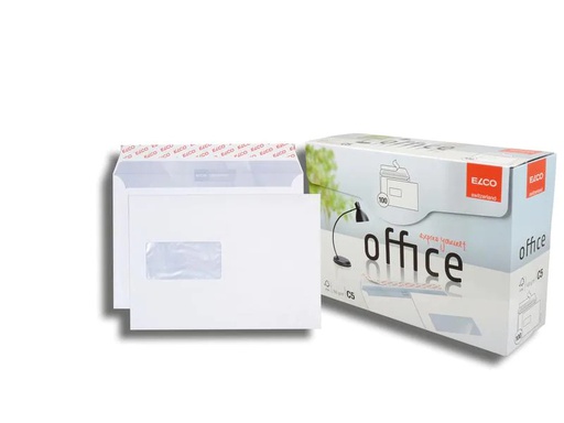 [90039616 1132472] ELCO Couvert Office Box C5 mit Fenster links, 100 Stück