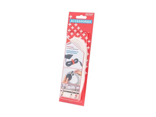 [90039676 906391] FASTECH Klett-Kabelbinder 5 m x 20 mm, Weiss