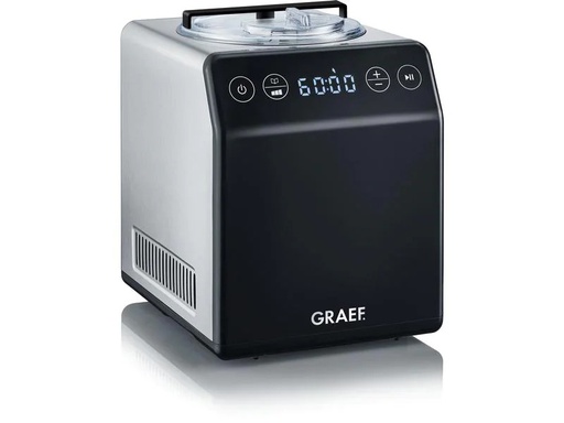 [90234291 1374487] Graef Glacemaschine IM 700 2 l, Schwarz/Silber