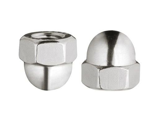 [90234422 1288020] Krafter Hutmuttern Inox A2 M5, 4 Stück