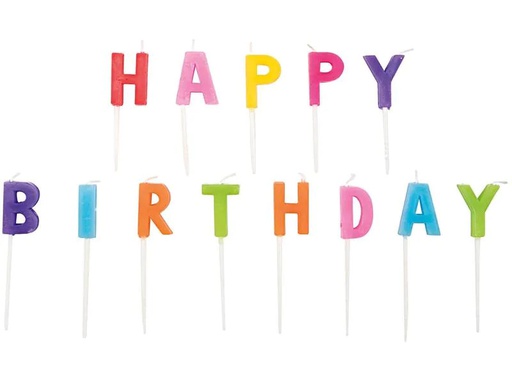 [90039732 1167112] Rico Design Kerze Happy Birthday 13-teilig
