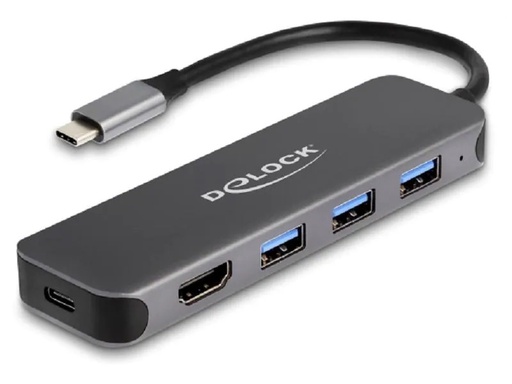 [90234695 1375814] Delock Dockingstation 3x 3.1 Typ-A + 1x HDMI 4K, PD