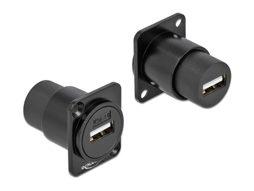 [90234762 1380848] Delock Modul D-Typ USB 2.0 Typ-A Buchse zu Buchse