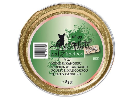 [90234845 1293259] catz finefood Nassfutter Fillets No.415 Huhn &amp; Känguru, 85 g