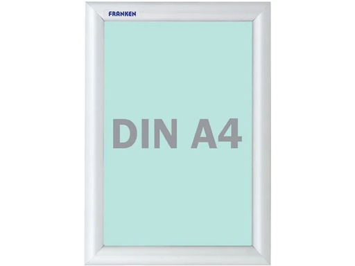 [90234891 1343199] Franken Präsentationsrahmen Security Feuerfest 25 mm, A4 Silber