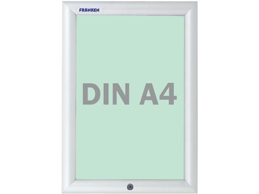 [90234915 1343204] Franken Präsentationsrahmen Outdoor Security 35 mm, A4 Silber