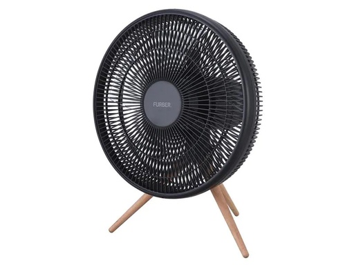 [90235089 1298929] FURBER Bodenventilator Vayu-Terra Schwarz