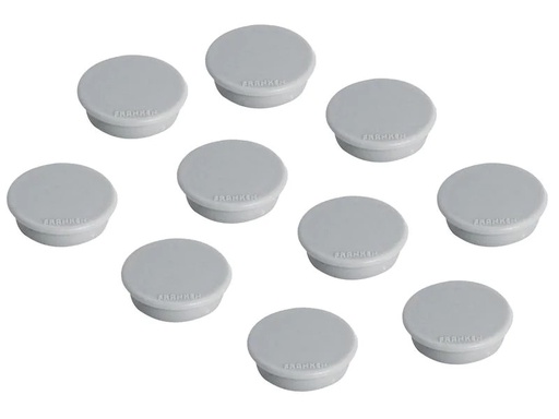[90235110 1343013] Franken Haftmagnet Ø 24 mm, 10 Stück, Grau