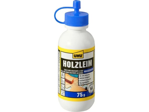 [90039893 757102] UHU Kleber Holzleim Wasserfest 75 g, Transparent