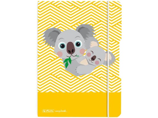 [90235411 1301780] Herlitz Notizheft Koala A5 40 Blatt punktiert