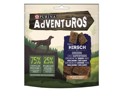 [90235726 1376672] Purina AdVENTuROS Leckerli reich an Hirsch, 90 g