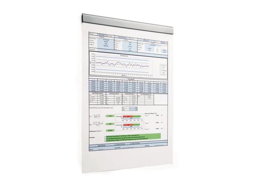[90039960 888489] DURABLE Papierklemme Durafix Rail 210 mm Silber