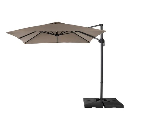 [90235745 1243165] COCON Sonnenschirm Mini-Roma, 250 x 250 cm, hängend, Taupe