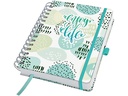 Jolie Tagesplaner A5, undatiert, Grau/Mint/Weiss