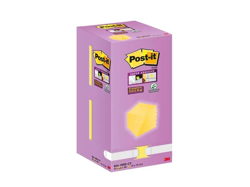 [90235816 1373798] Post-it Notizzettel Super Sticky 7.6 x 7.6 cm, Gelb