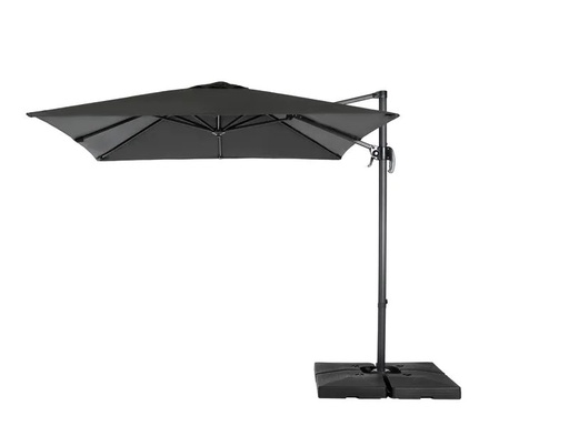 [90235824 1243163] COCON Sonnenschirm Mini-Roma, 250 x 250 cm, hängend, Grau