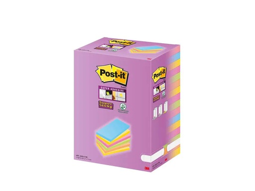 [90235834 1373800] Post-it Notizzettel Super Sticky 12.7 x 7.6 cm, Mehrfarbig