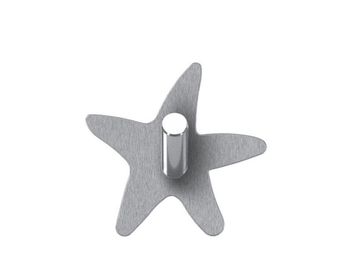 [90039999 648356] Kleine Wolke Wandhaken Star 2er Set, Edelstahl, Grau