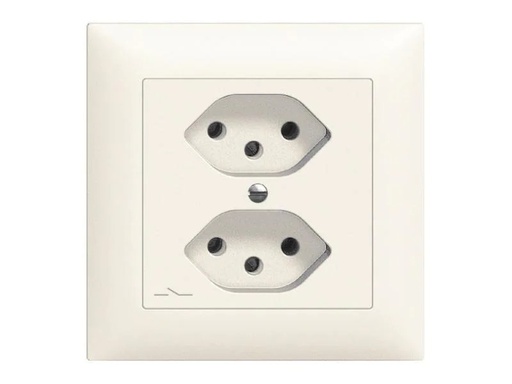 [90003980 854659] Feller EDIZIOdue UP-Steckdosen 2x T13/1S Komplettset