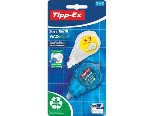 [90235961 1373607] Tipp-Ex Korrekturroller Easy Refill Ecolutions 5 mm, 1+1