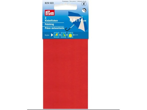 [90040024 1174938] Prym Flickstoff 6.5 x 14 cm Nylon, Rot