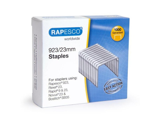 [90040039 928357] Rapesco Heftklammer 923/23 1000 Stück