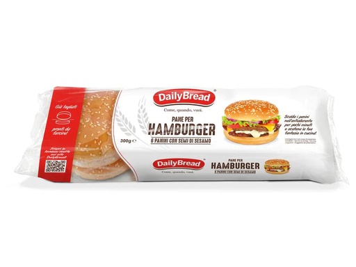 [90236320 1374544] jaus Daily Bread Burger Buns Sesam geschnitten 6 Stück