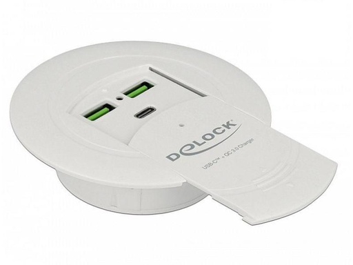 [90040136 952090] Delock Tisch-Hub 64065 2x USB 3.0 Typ-A Quick Charge