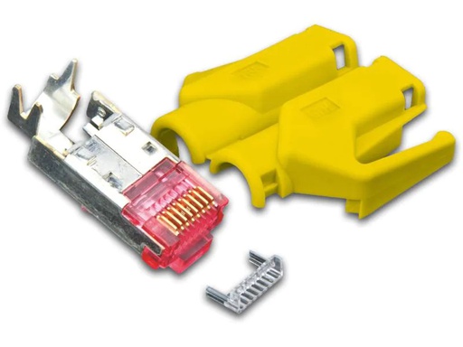 [90040196 1127819] Wirewin Stecker RJ45 Hirose TM21 50 Stück, Gelb