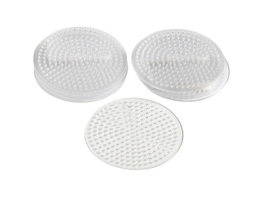 [90040208 738008] Creativ Company Bügelperlen Platten Kreis Transparent
