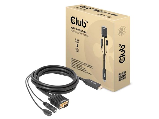 [90236801 1387502] Club 3D Kabel CAC-1712 HDMI - VGA, 2 m