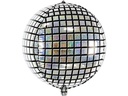Partydeco Folienballon Disco Ball Silber