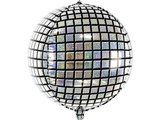 [90236848 1300127] Partydeco Folienballon Disco Ball Silber