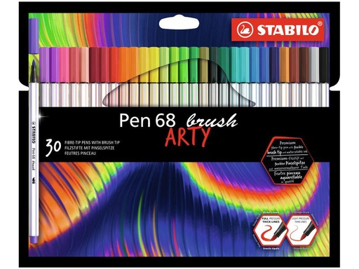 [90236866 1353130] STABILO Pen 68 brush ARTY 30er Etui
