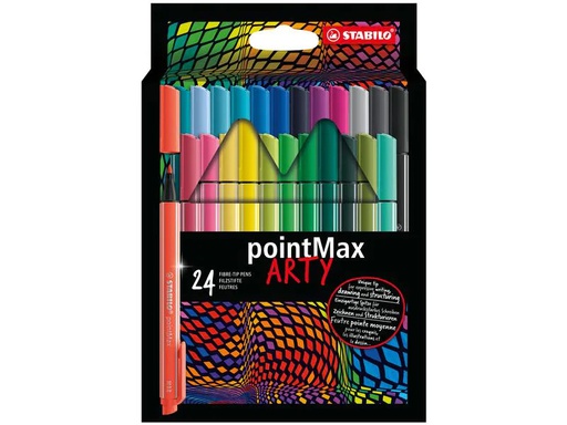 [90236878 1353133] STABILO PointMax Kartonetui ARTY 24er